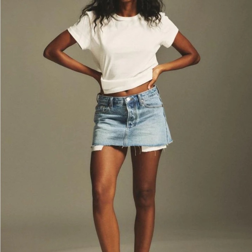 Parke Denim Mini Skirt